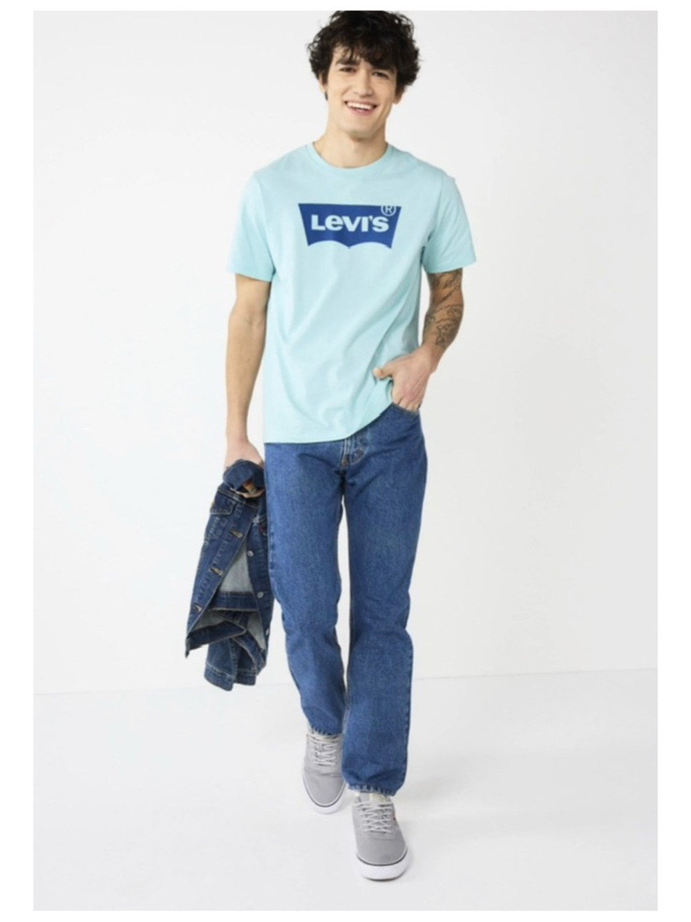 Levi's 505 Straight Leg Jeans Men's 34 Blue Classic Denim